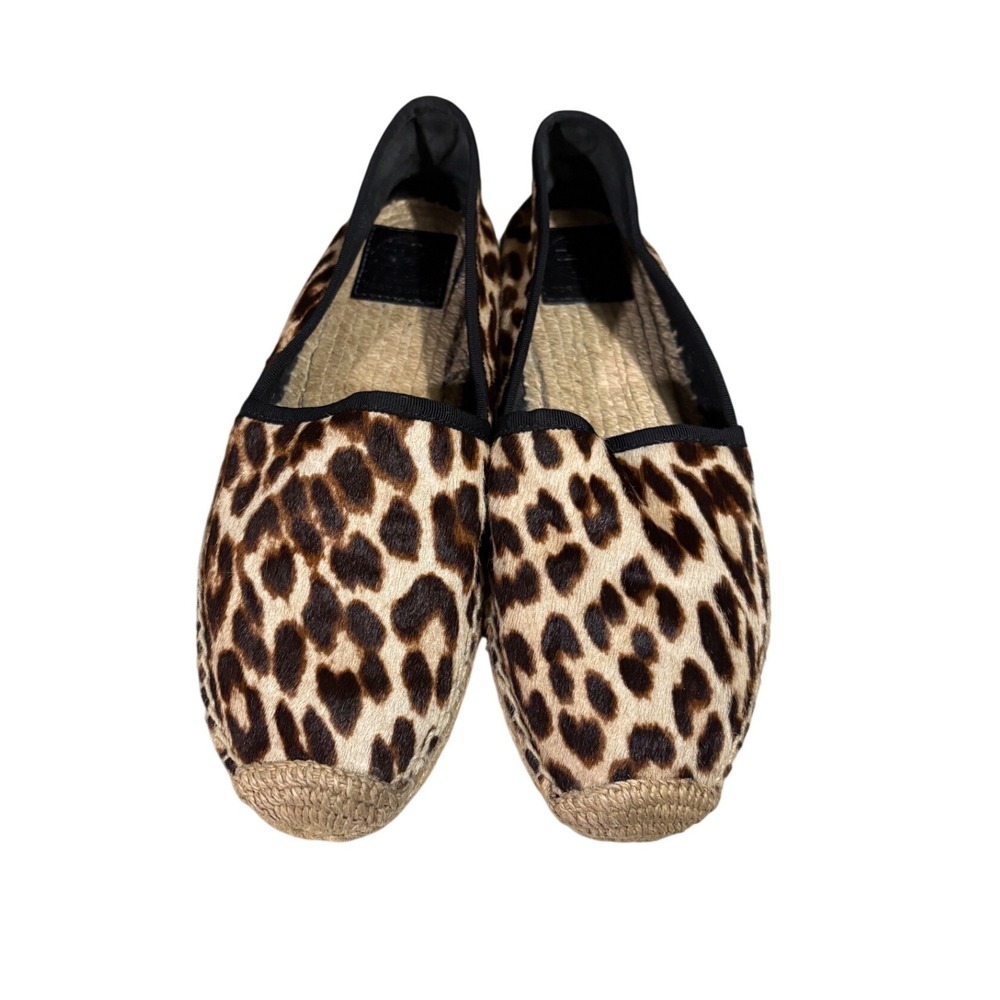 Tory Burch Elisa Espadrille Flat's‎ Women's 9.5 Leopard Cow Hair Slip On
EUC